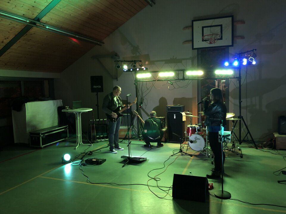 Soundcheck in der Turnhalle